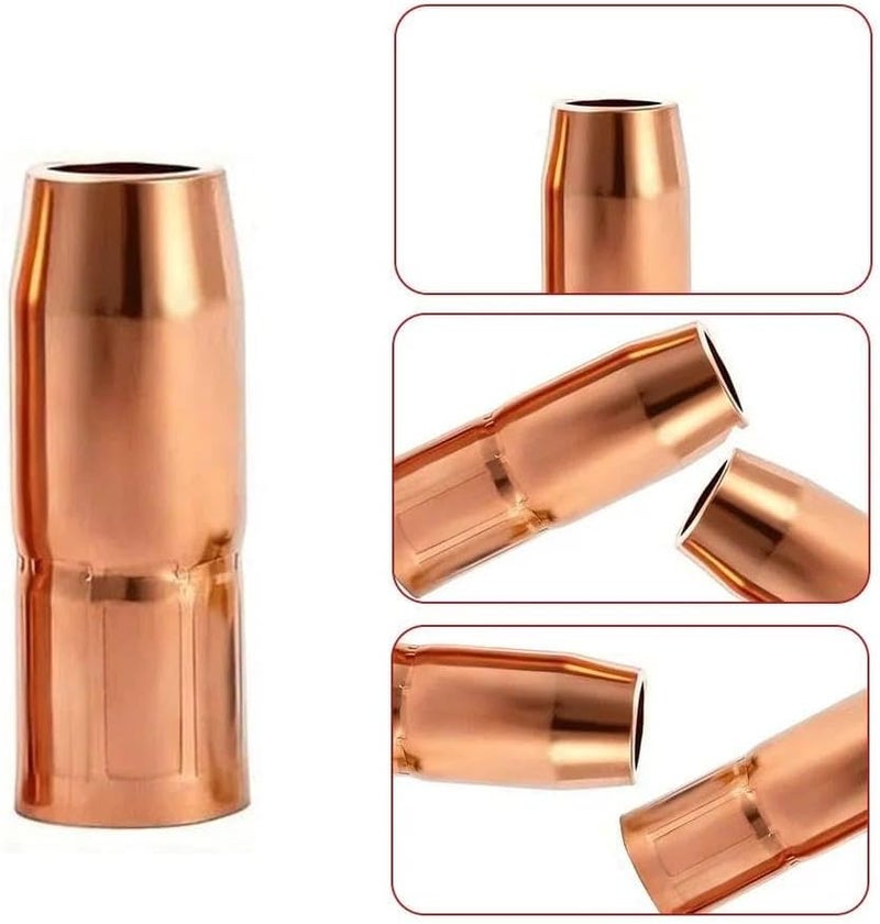 Hasweld 5PK Mig Gun Nozzle 169725 5/8“ 15.9mm Recess 1/8” for Miller Millermatic 200/210/211/212/250/251 Welder M25 M40 Guns - Image 2